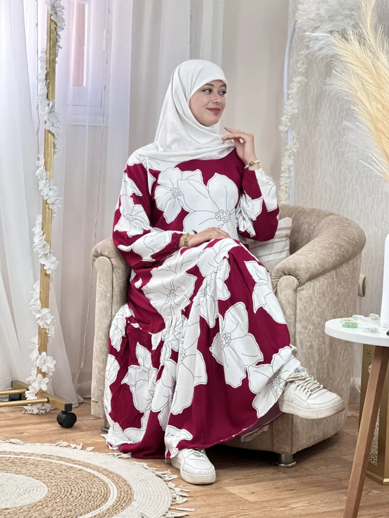 🌸 روب حجاب زهور 🌸 - Image 4