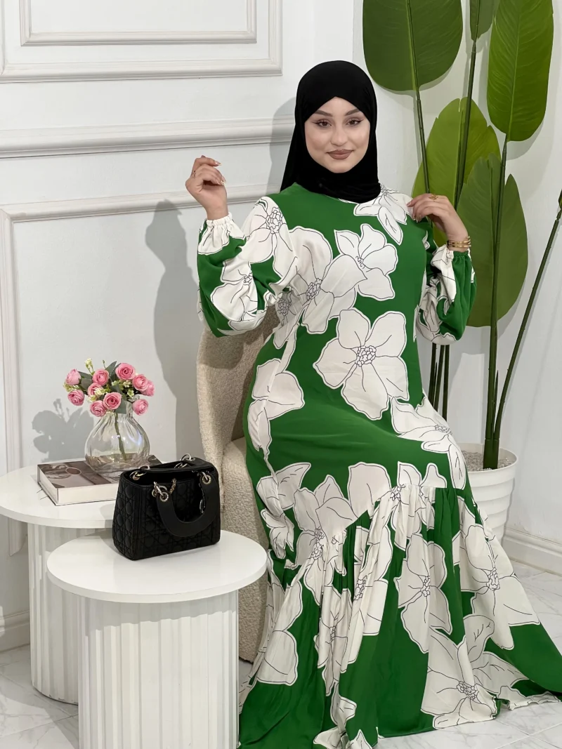 🌸 روب حجاب زهور 🌸 - Image 5