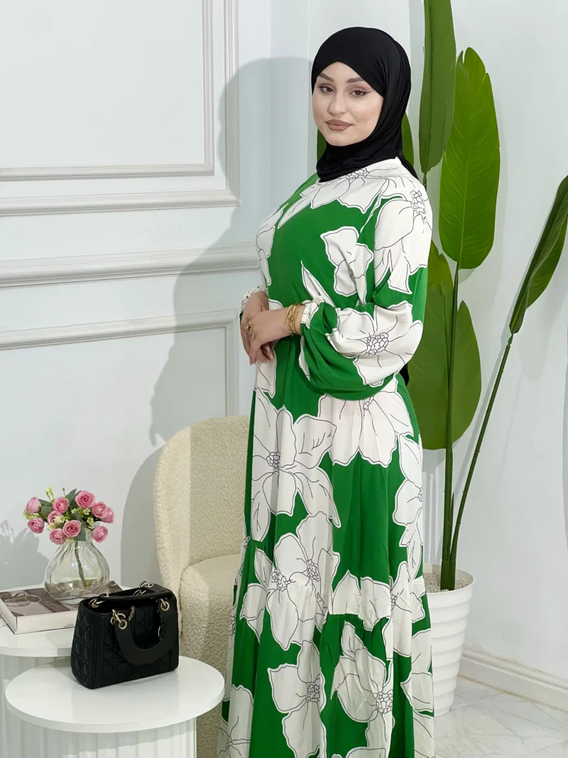 🌸 روب حجاب زهور 🌸 - Image 3