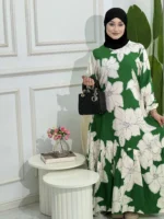 🌸 روب حجاب زهور 🌸